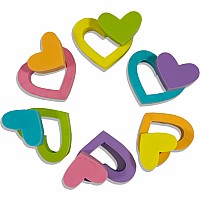 Hearts in Bloom Puzzle Erasers - Set of 6