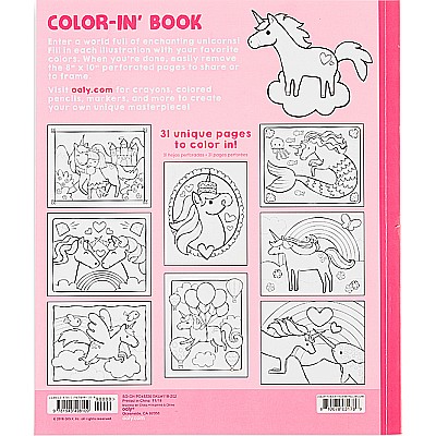 Color In Book Unicorns