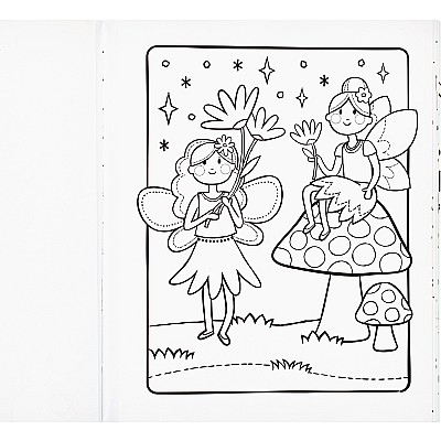 Color-in' Book  Princess  Fairies