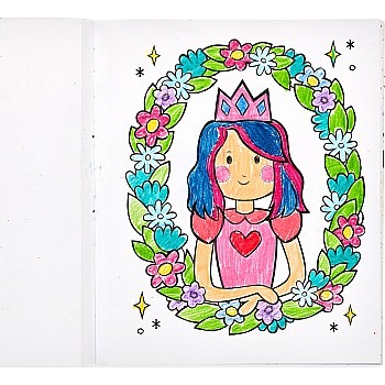 Color-in' Book - Princess & Fairies