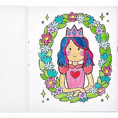 Color-in' Book  Princess  Fairies