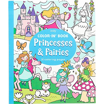 Color-in' Book  Princess  Fairies