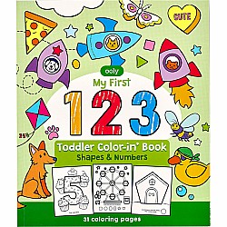 123: Shapes + Numbers Coloring Book