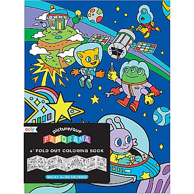 Picturesque Panorama Coloring Book - Wacky Alien Universe