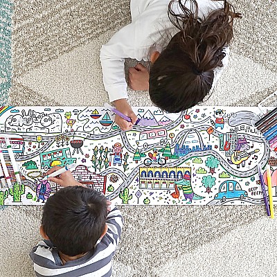 Picturesque Panorama Coloring Book - Wacky Alien Universe