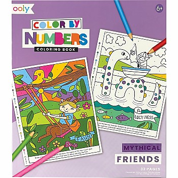 Color By Numbers Coloring Book, Mythical Friends