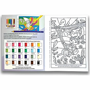 Color By Numbers Coloring Book, Mythical Friends