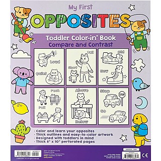 Toddler Colorin' Book - Opposites