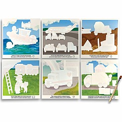 Water Amaze Water Reveal Boards - Helpful Vehicles (13 PC Set)