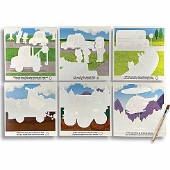 Water Amaze Water Reveal Boards - Helpful Vehicles (13 PC Set)