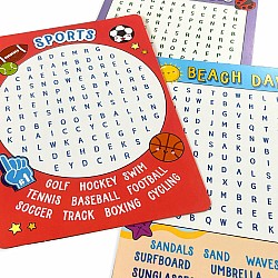 Paper Games: Word Search Activity Cards