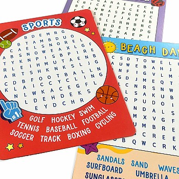 Paper Games: Word Search Activity Cards
