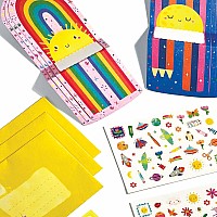 Tiny Tada! Note Cards & Sticker Set - Hello Rainbows (Set of 16)