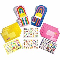 Tiny Tada! Note Cards & Sticker Set - Hello Rainbows (Set of 16)