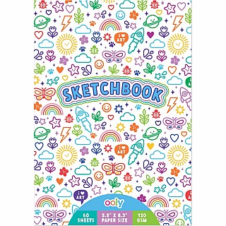 Colorful Doodles Sketchbook (5.8" x 8.3")