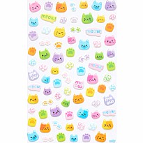 Itsy Bitsy Stickers - Colorful Cats