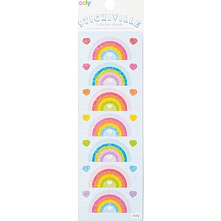 Stickiville Rainbow Love Stickers - Holographic