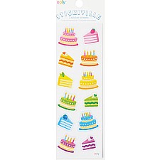 Stickiville Birthday Cakes Stickers - Holographic