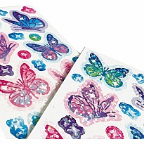 Stickiville Skinny - Glittery Butterflies (Holographic Glitter)