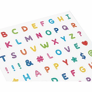 Stickiville Standard - Alphabets (Matte Paper with Glitter)