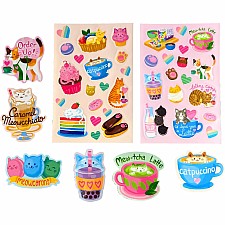 Stickiville Stickers: Cat Cafe - Scented (2 Sheets & 6 Die-Cut)
(Paper)