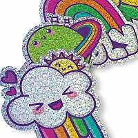 Stickiville Stickers: Happy Rainbows - Vinyl (4 Die-Cut)
(Holographic Glitter)
