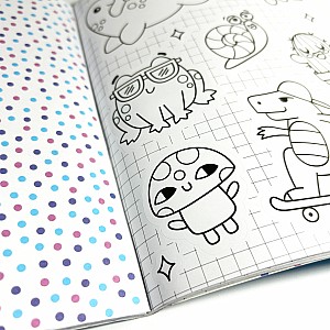 Stickiville Color-In' Sticker Book: Cute-A-Licious Doodles