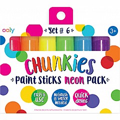 Chunkies Paint Sticks  Neon  Set Of 6