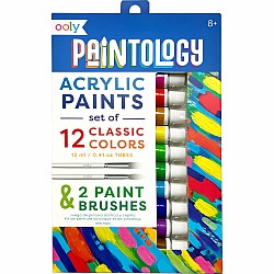 Paintology Acrylic 12ct Paint Set, Classic Colors