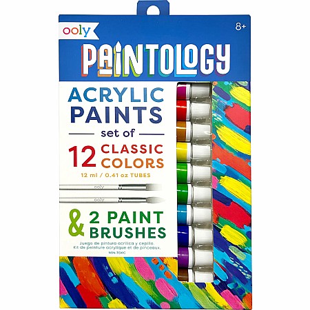 Paintology Acrylic Paint Set - Classic Colors - Set of 12