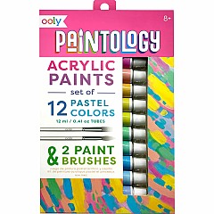Paintology Acrylic Paints Set - Pastel Colors - Set of 12