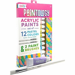 Paintology Acrylic Paints Set - Pastel Colors - Set of 12