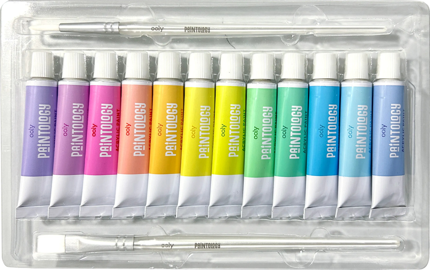 Paintology Acrylic Paints Set - Pastel Colors - Set of 12