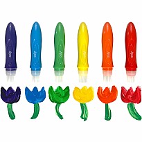 Easy Squeezy Squeezable Poster Paint Brushes - Set of 6