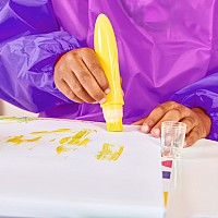 Easy Squeezy Squeezable Poster Paint Brushes - Set of 6