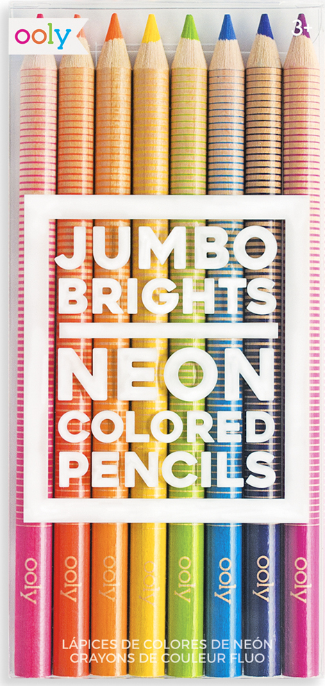 Raffine Neon Jumbo Colored Pencil Set of 6