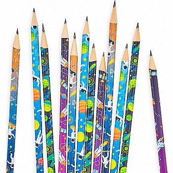 Astronaut Graphite Pencils  Set Of 12