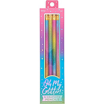 Oh My Glitter! Graphite Pencils  Set Of 6