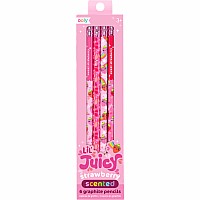 Lil Juicy Scented Graphite Pencils - Strawberry
