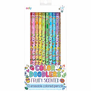 Color Doodlers Fruity Scented Erasable Color Pencils
