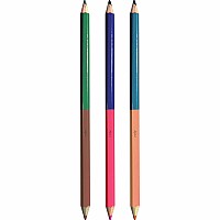 2 Of A Kind Double-Ended Colored Pencils - Set of 12