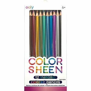 Color Sheen Metallic Colored Pencils - Set of 12