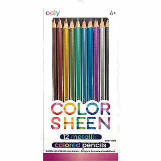 Color Sheen Metallic Colored Pencils - Set of 12