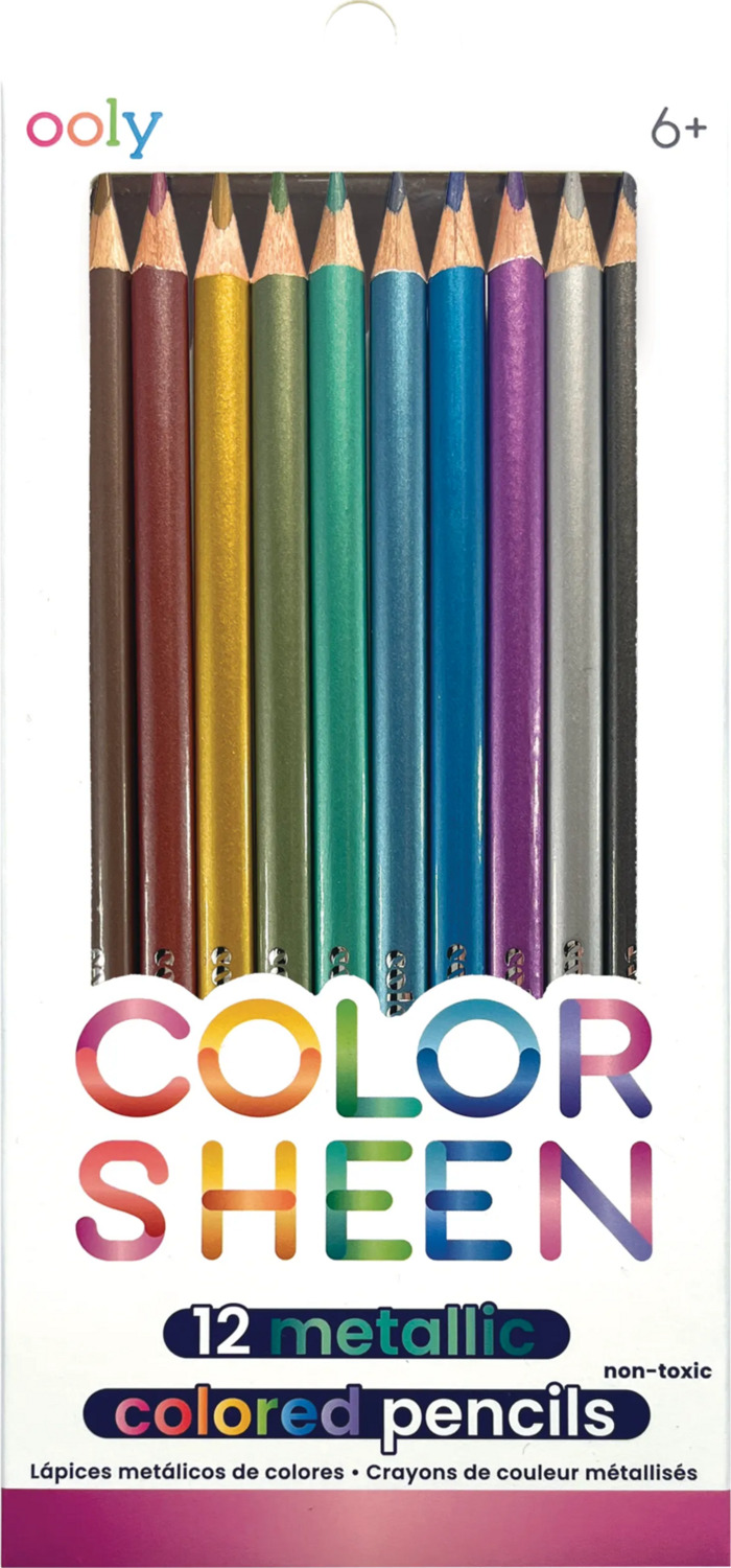 Color Sheen Metallic Colored Pencils - Set of 12