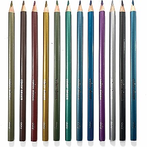 Color Sheen Metallic Colored Pencils - Set of 12