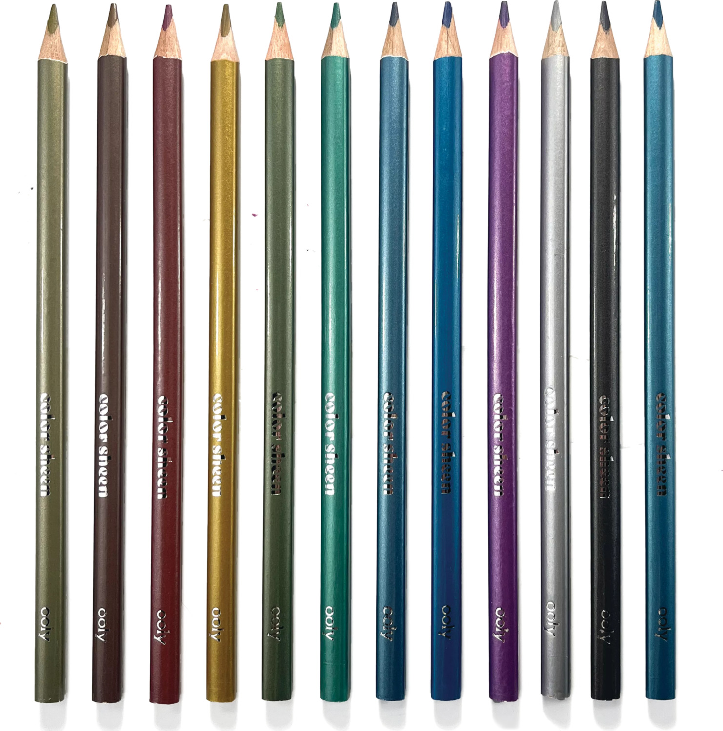 Color Sheen Metallic Colored Pencils - Set of 12