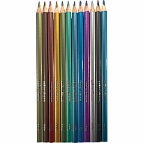 Color Sheen Metallic Colored Pencils - Set of 12