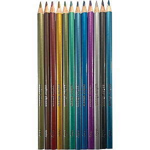 Color Sheen Metallic Colored Pencils - Set of 12