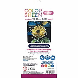 Color Sheen Metallic Colored Pencils - Set of 12