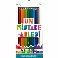 Un-Mistakeables! Erasable Colored Pencils - Set of 12